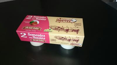
	Création cartonnette d'emballage avec montage manuel pour produits laitiers (yaourt, crème, ..)
